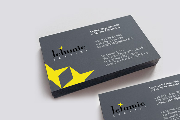 Le lumie Servizi business card